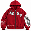 Manfinity Roghcode Men's Corduroy Hooded Printed Jacket
